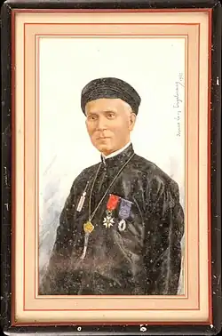 Portrait du Docteur Le Van Chinh, miniature sur ivoire, 1932.Musée du Quai Branly - Jacques-Chirac.