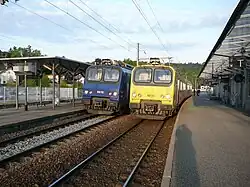 Z2 des régions Bourgogne et Franche-Comté en gare de Lons le Saunier