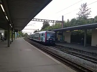 Une rame Z 20500 se dirigeant vers la gare de Montigny - Beauchamp.