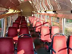 Salle haute d'une remorque.