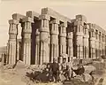 Colonnades du temple de Louxor.