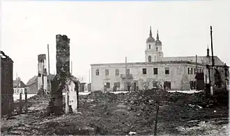 Les ruines du ghetto en 1943