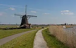 Le moulin : de Tweemanspolder Molen No. 3.
