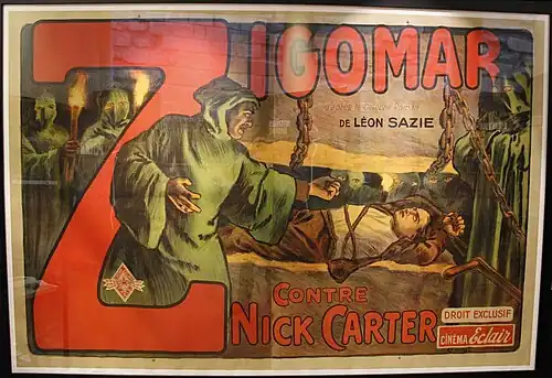 Affiche du film Zigomar contre Nick Carter (1912).