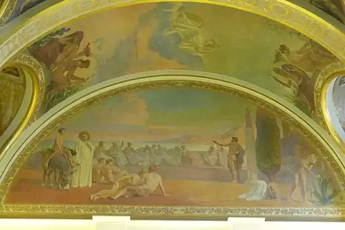 Le Conseil des sages, salle de l'Europe, hôtel de ville de Saint-Gilles.