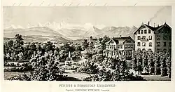 L'hôtel et pension de Beau Séjour, Zimmerwald, 1865