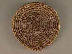 A color picture of a woven basket