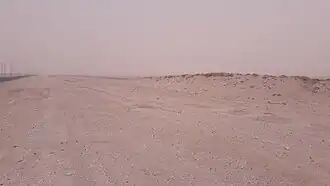 Zone sommitale, depuis la route longeant la frontière saoudienne.