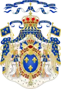 Description de l'image Grand Royal Coat of Arms of France.svg.