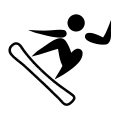 Description de l'image Snowboarding pictogram.svg.