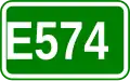 Route européenne 574