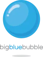 logo de Big Blue Bubble