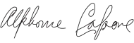 signature d'Al Capone