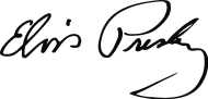 signature d'Elvis Presley