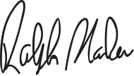 signature de Ralph Nader