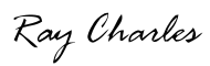 signature de Ray Charles