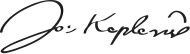 Signature de Johannes Kepler
