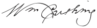 signature de William Cushing