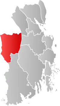 Localisation de Lardal