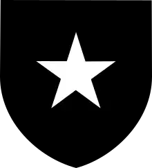 Emblème de l'Arnor : une étoile blanche à cinq branches, symbolisant l'Elendilmir.