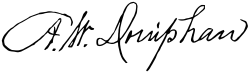 signature d'Alexander William Doniphan