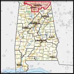 Description de l'image Alabama's 5th congressional district (2023–2025).svg.