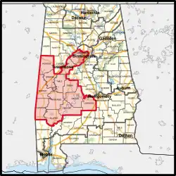 Description de l'image Alabama's 7th congressional district (since 2025).svg.