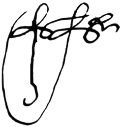 signature d'Anton Ier de Géorgie