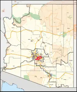 Description de l'image Arizona's 4th congressional district (since 2023).svg.
