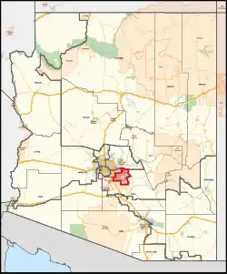 Description de l'image Arizona's 5th congressional district (since 2023).svg.