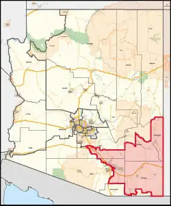 Description de l'image Arizona's 6th congressional district (since 2023).svg.