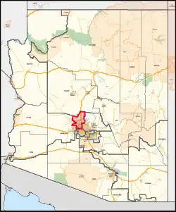 Description de l'image Arizona's 8th congressional district (since 2023).svg.