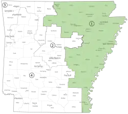 Description de l'image Arkansas-first-congressional-district-2013.svg.