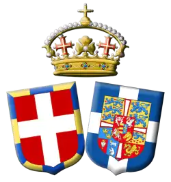 Description de l'image Armes Savoie-Aoste et Grèce.svg.