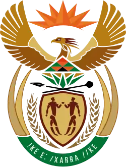 Description de l'image Armoiries de l'Afrique du Sud.svg.