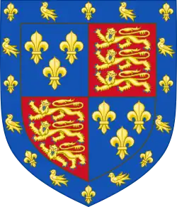 Description de l'image Arms of Edmund Tudor, Earl of Richmond.svg.