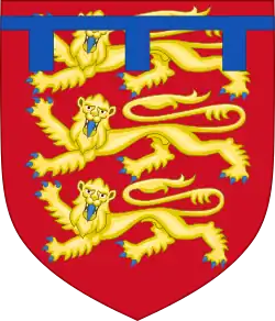 Description de l'image Arms of Edward, Prince of Wales (1301-1307).svg.