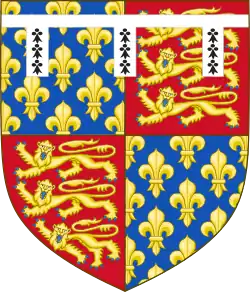 Description de l'image Arms of John of Gaunt, 1st Duke of Lancaster.svg.