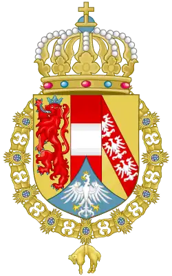 Description de l'image Arms of Lorenz of Austria-Este.svg.