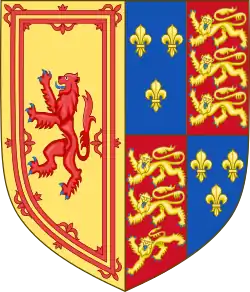 Description de l'image Arms of Margaret Tudor, Queen of Scots.svg.