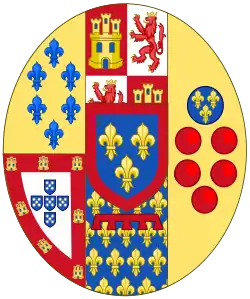 Description de l'image Arms of Princes of the Royal House of the Two Sicilies.svg.