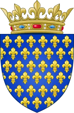 Description de l'image Arms of the Kingdom of France (Ancien).svg.