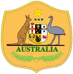 alt=Écusson de l' Équipe d'Australie