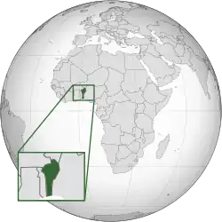 Description de l'image Benin (orthographic projection with inset).svg.