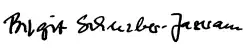 signature de Birgit Schnieber-Jastram