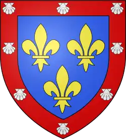 Description de l'image Blason fr Bourbon-Parme (petites armes).svg.