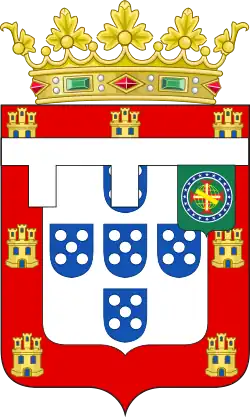 Description de l'image Brasão de armas Dom Miguel Rafael de Bragança.svg.