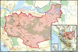 Description de l'image California's 10th congressional district (since 2023) (new version).svg.