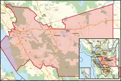 Description de l'image California's 14th congressional district (since 2023) (new version).svg.