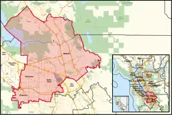 Description de l'image California's 17th congressional district (since 2023) (new version).svg.